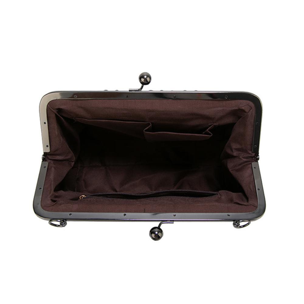 レトロロック式ハンドバッグ