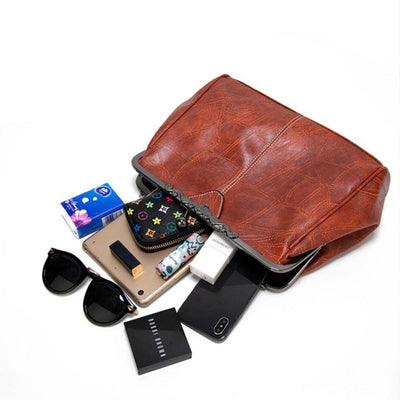 レトロロック式ハンドバッグ