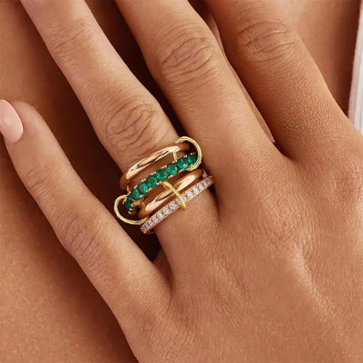 ダイヤモンドが詰まった信念のリング