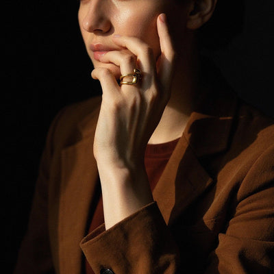 オープンバーニックリング（ゴールド）