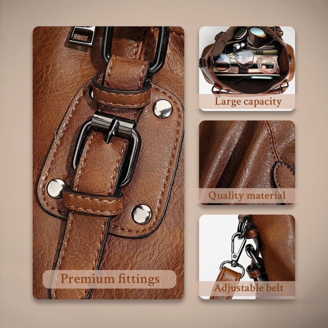 シエナの優雅な魅力 | エレガントなショルダーバッグ