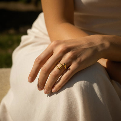 オープンバーニックリング（ゴールド）