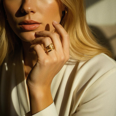 現代的なゴールドティーリング