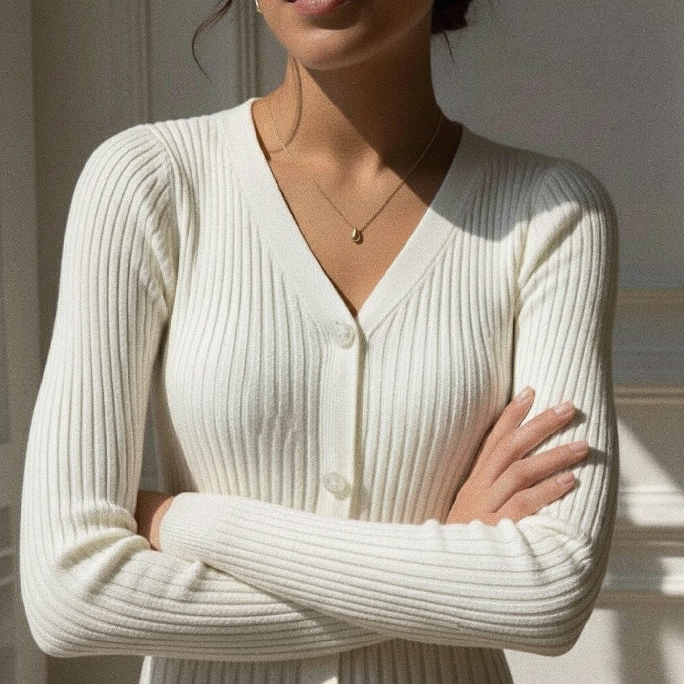 マルセリンのゴールドドロップネックレス