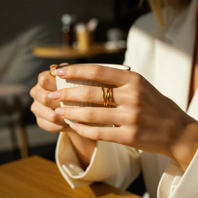 現代的なゴールドティーリング