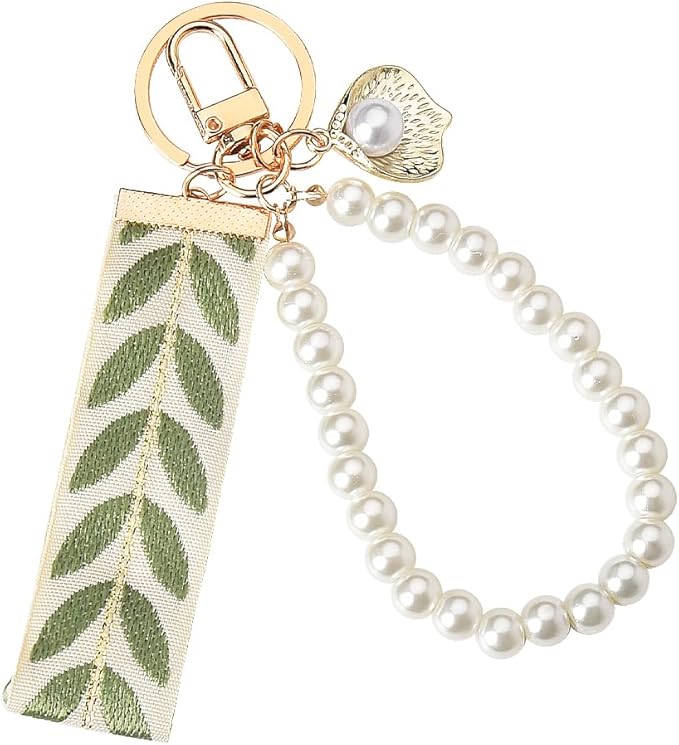 パールウィムジータッセルバッグチャーム