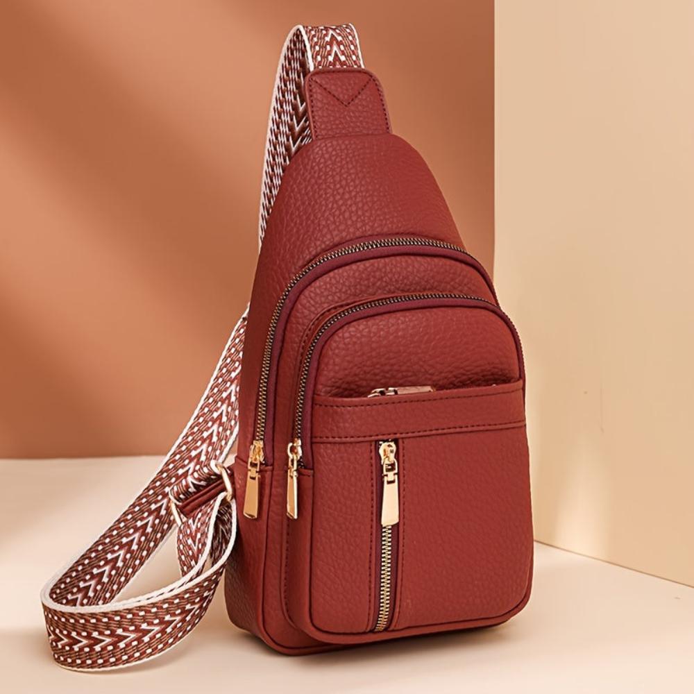 ヘーゼル色レトロクロスボディバッグ