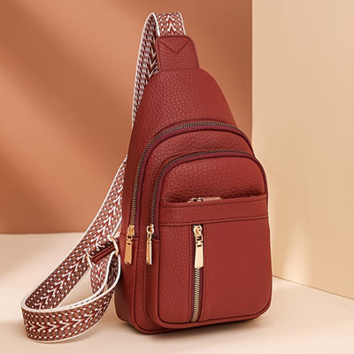 ヘーゼル色レトロクロスボディバッグ