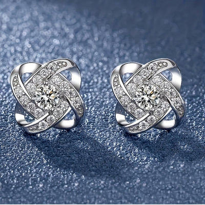 四つ葉のクローバーイヤリング