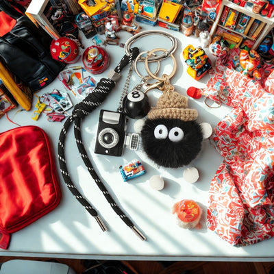 ミニ8ボールかぎ針編みビューティーバッグチャーム