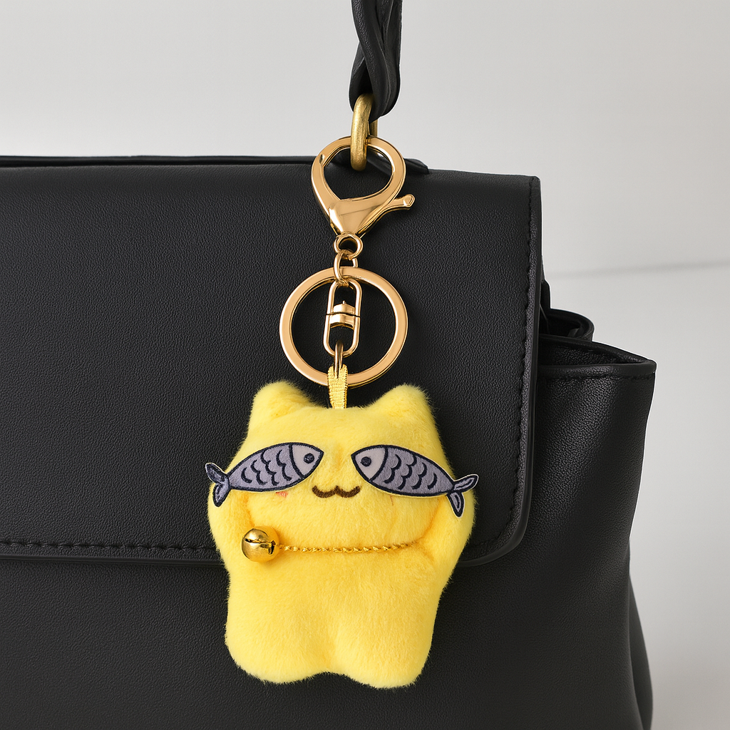 フィッシュアイテディバッグチャーム