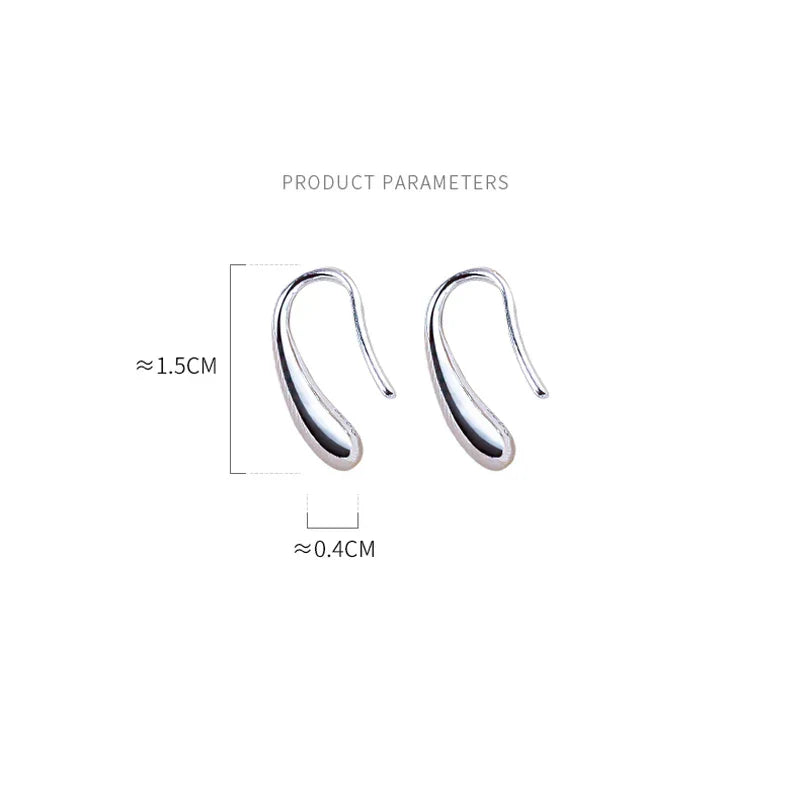 水滴イヤリング