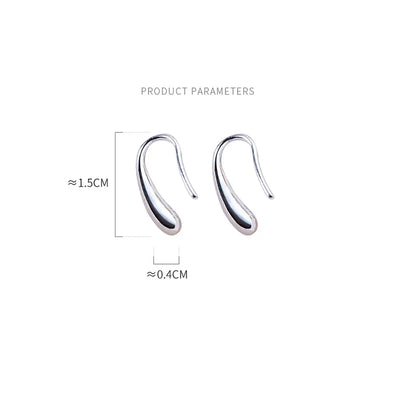 水滴イヤリング