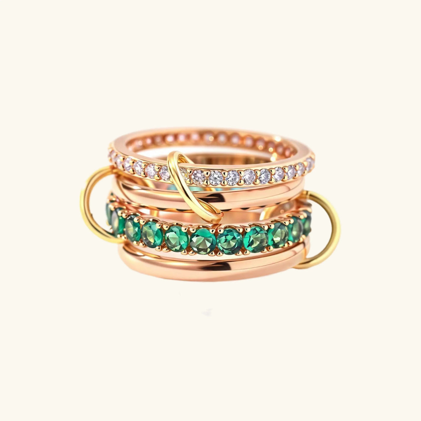 ダイヤモンドが詰まった信念のリング