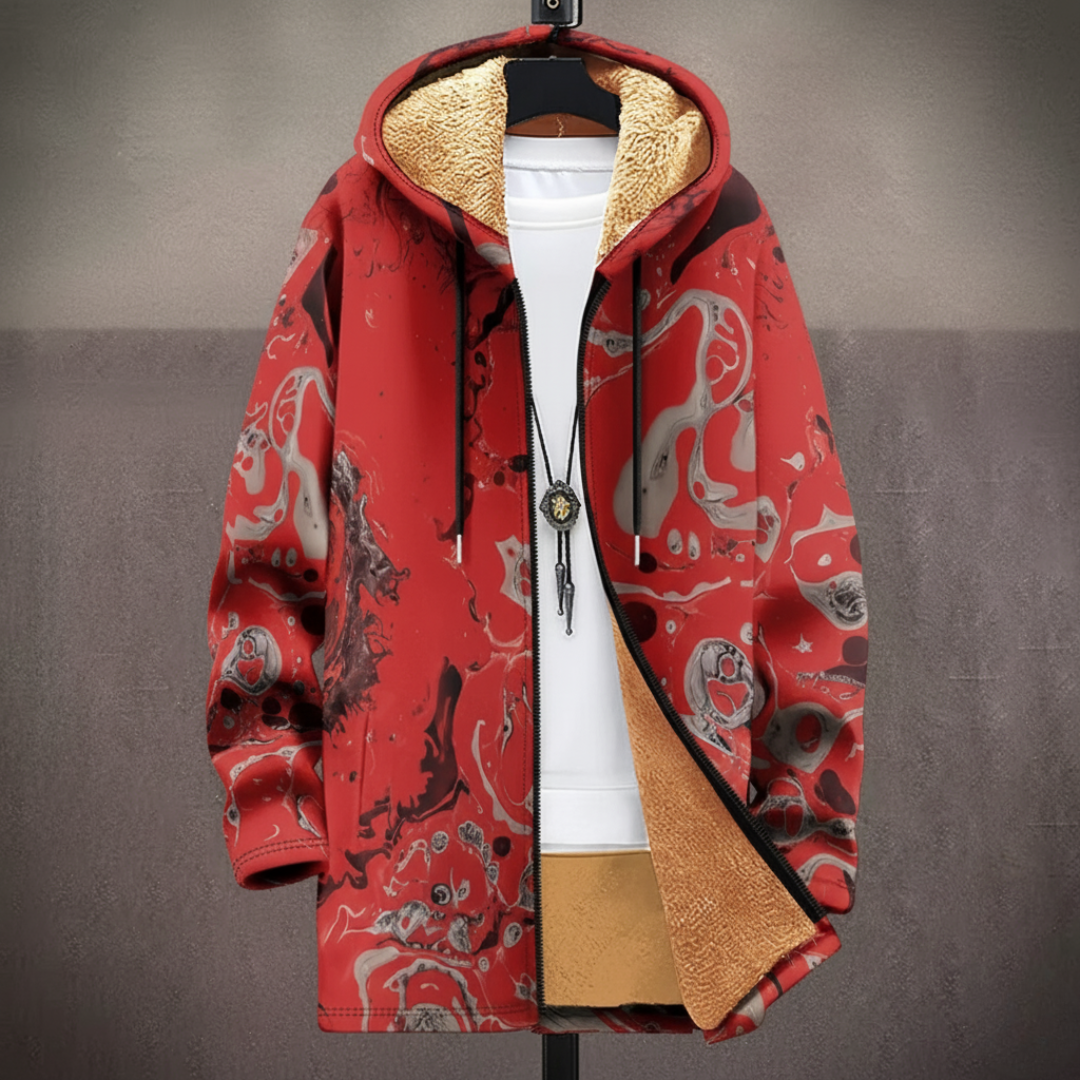 スカーレット | アートにインスパイアされたラグジュアリーカーディガン