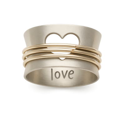 アンティーク貴重な愛情リング