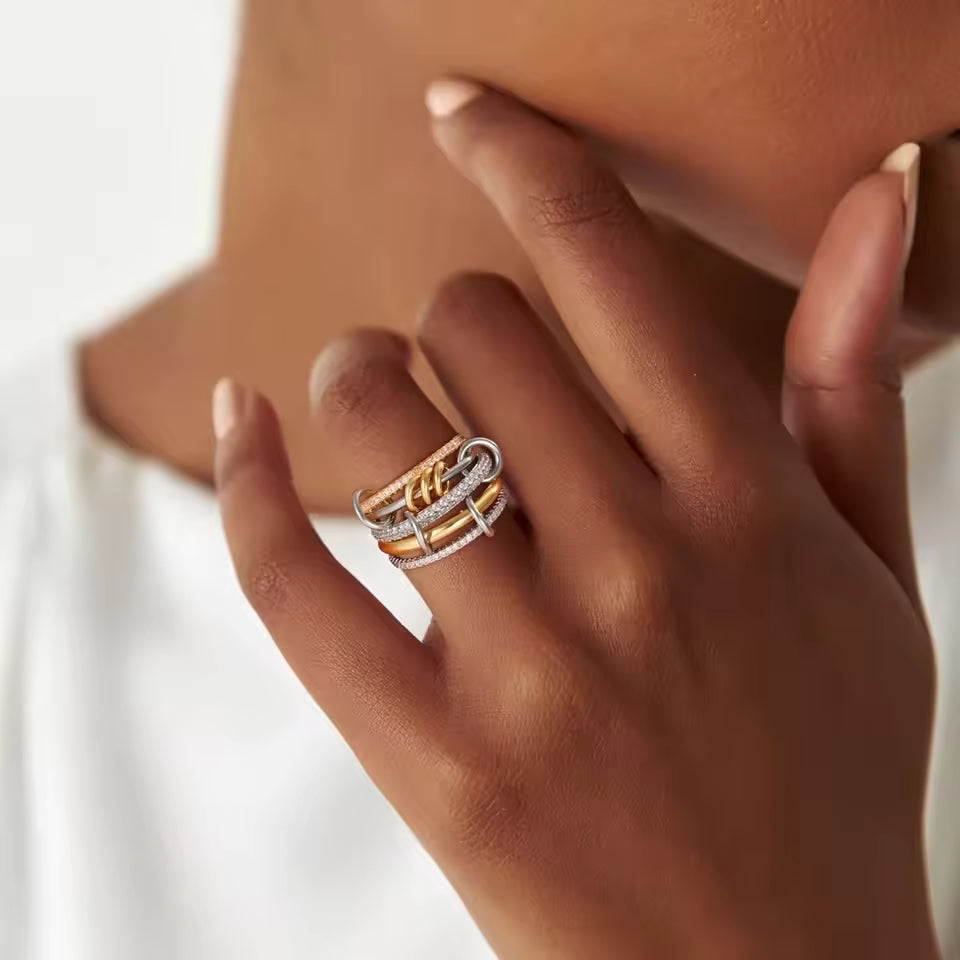 コリンのダイヤモンドスタックリング