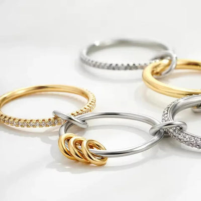 コリンのダイヤモンドスタックリング