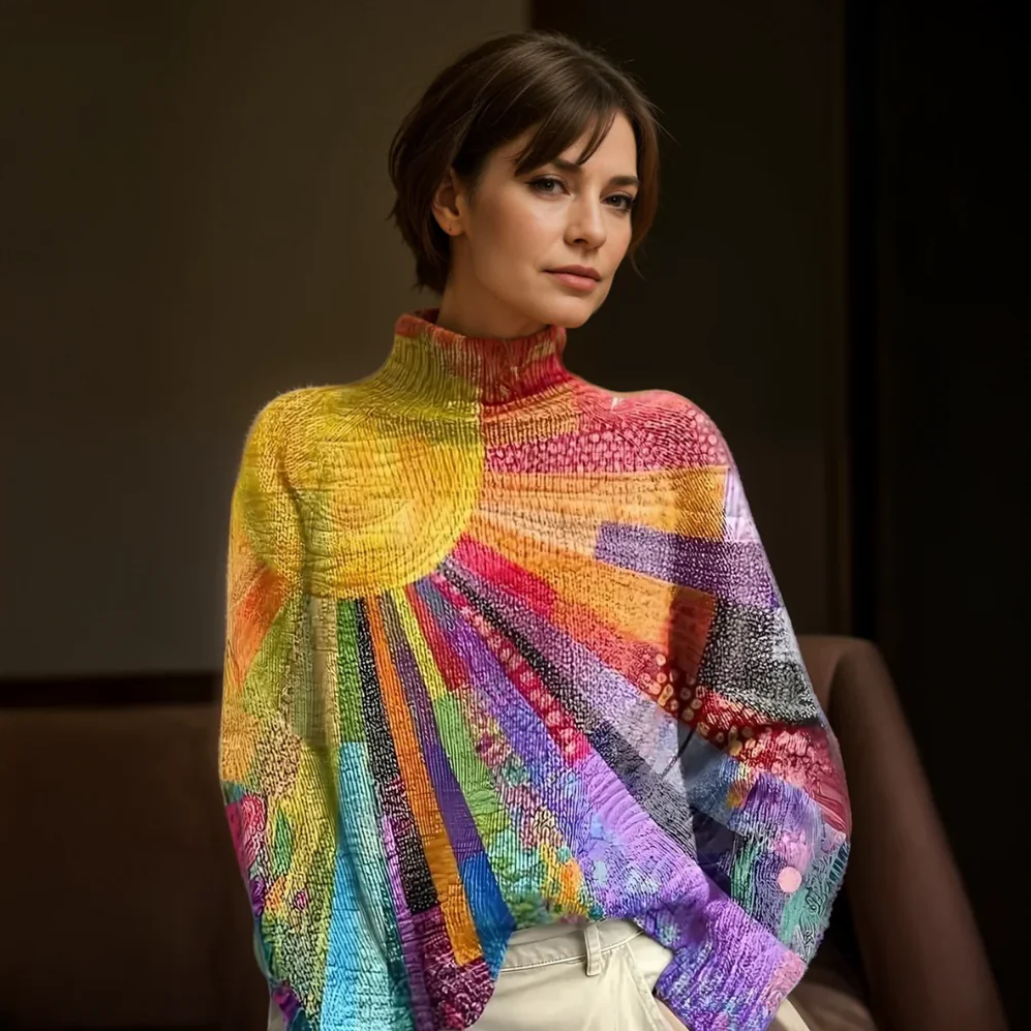 Azelina - スタイリッシュなカジュアルセーター