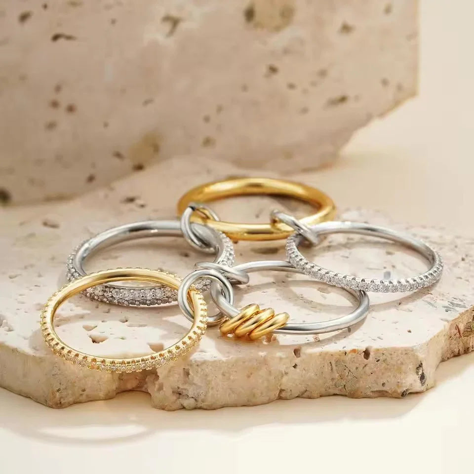 コリンのダイヤモンドスタックリング