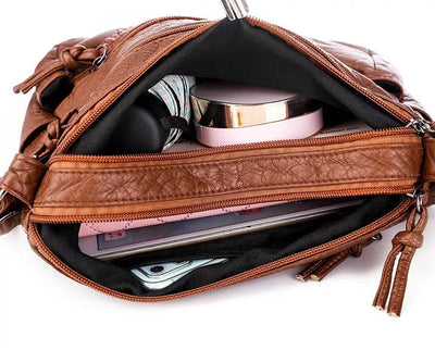 AVA - ソフトレザーショルダーバッグ